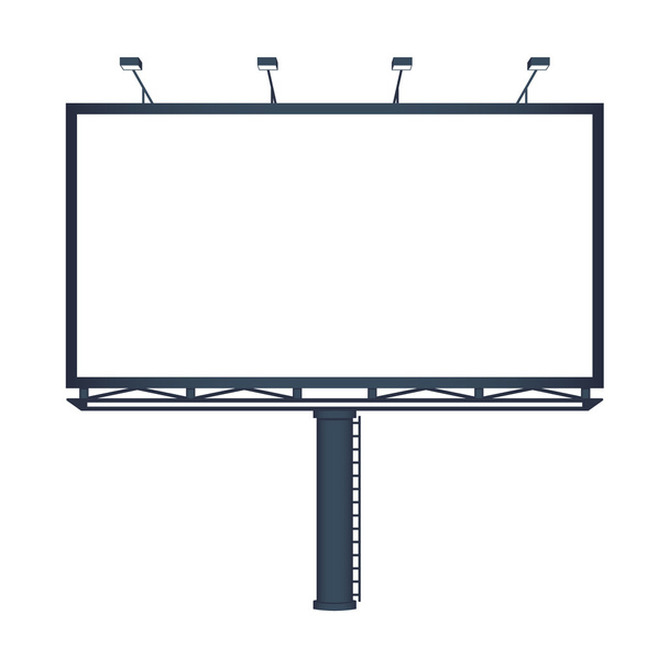 Пустой рекламный щит, векторная иллюстрация
 - Вектор,изображение