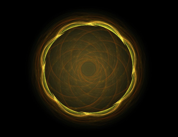 素粒子シリーズです。抽象的なフラクタルの形が核物理学とグラフィックデザインの分野で相互作用し. - 写真・画像