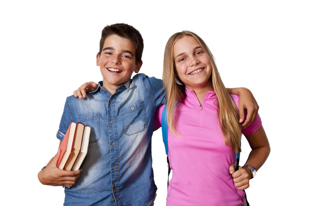 jongen en meisje studenten - Foto, afbeelding