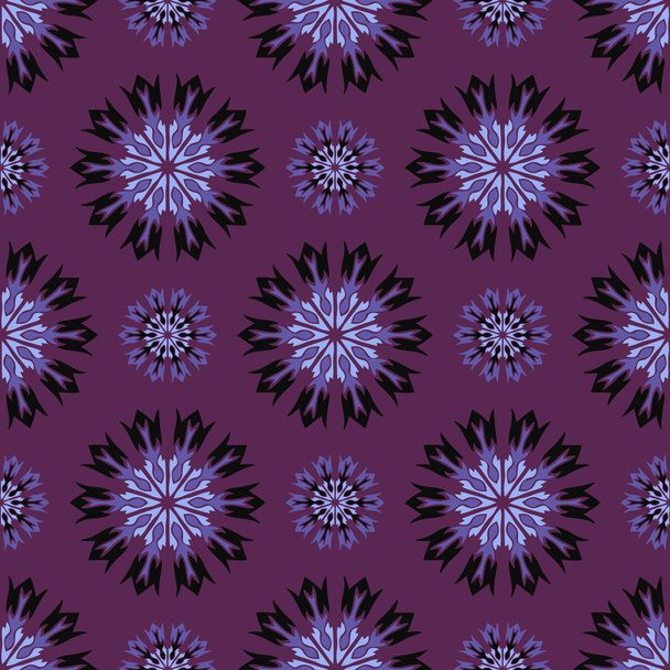Elegant seamless pattern with Mandala and floral elements - Vector, Image