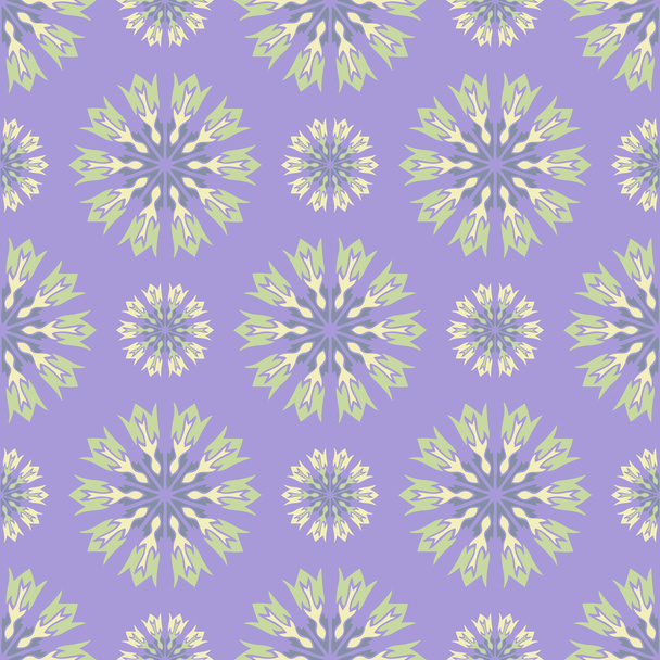 Elegant seamless pattern with Mandala and floral elements - Vektör, Görsel