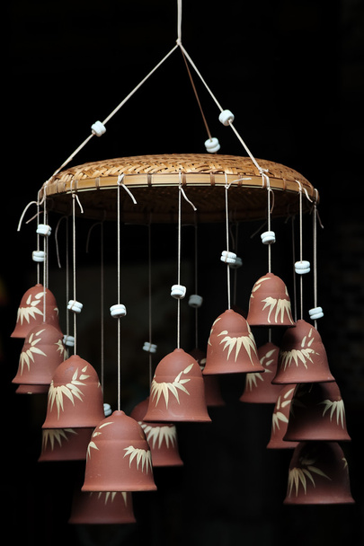 Pottery wind chimes in Battrang, vietnam - Photo, Image