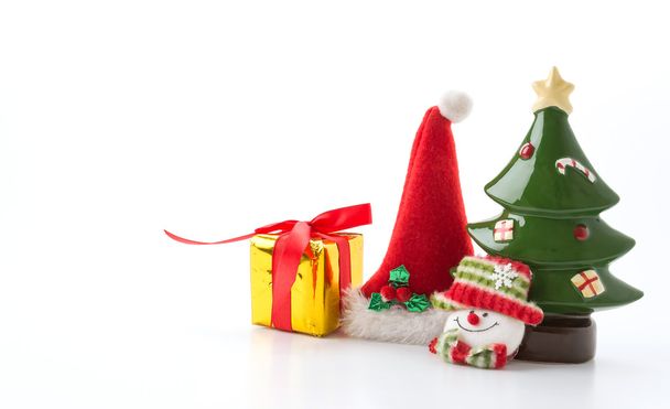 gift box with christmas tree - Фото, изображение