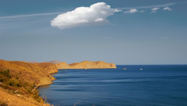 Crimea. Koktebel. Beautiful sea landscape. - Photo, Image