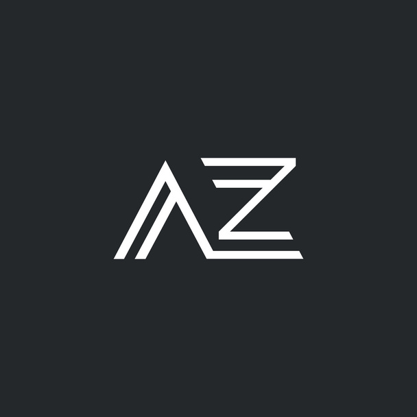A ・ Z 文字ロゴ  - ベクター画像