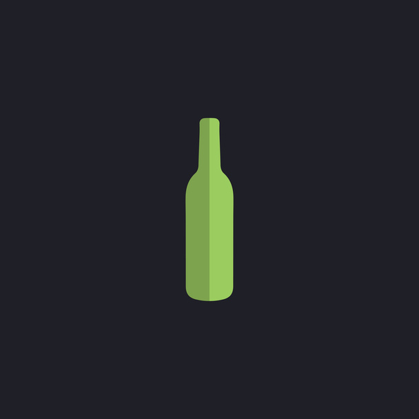 alcohol bottle computer symbol - Vector, Image