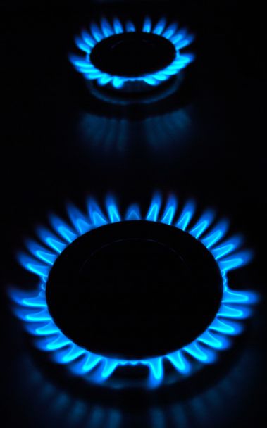 Gas on black - Photo, Image