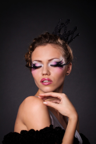 Woman with creativity make-up - Фото, изображение