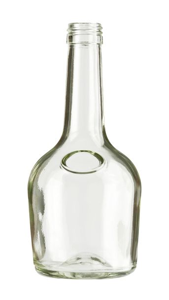 Empty colorless glass bottle - Foto, afbeelding