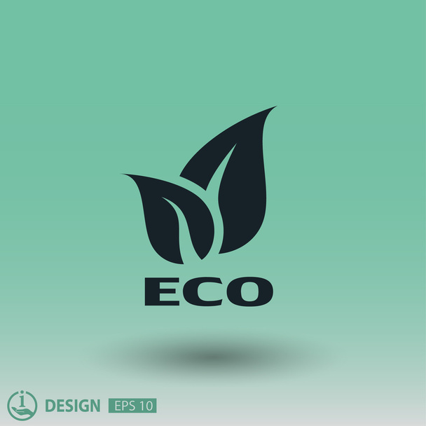 Pictograph of eco for design - Διάνυσμα, εικόνα
