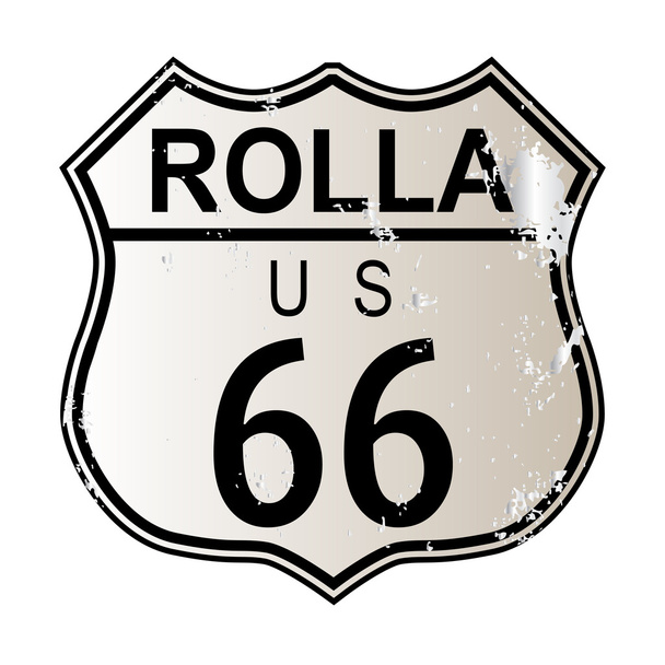 Rolla Route 66 - Vektor, kép