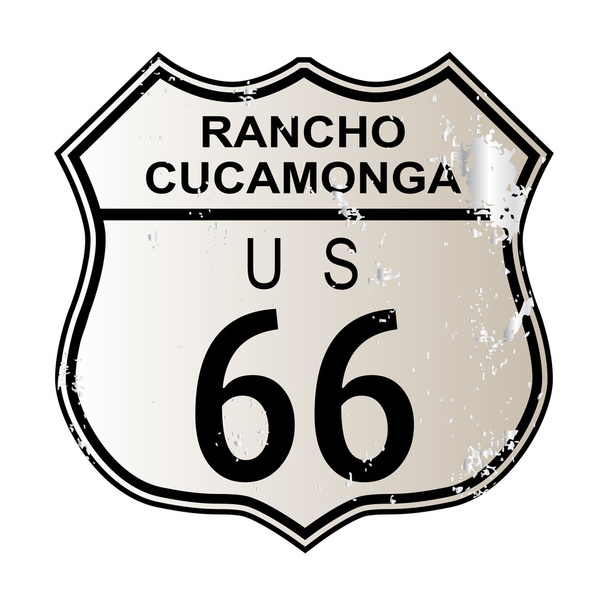 Rancho Cucamonga Route 66 - Vektor, obrázek