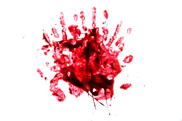 set 8. manchas de sangue no fundo branco isolado
  - Foto, Imagem