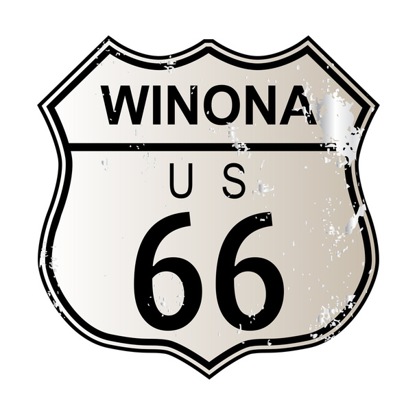 Winona Route 66 - Wektor, obraz