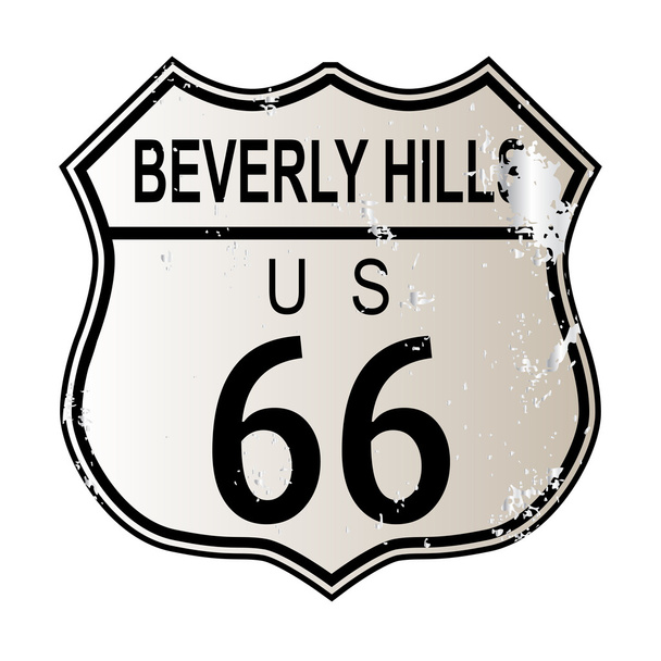 Beverly Hills Route 66 - Wektor, obraz