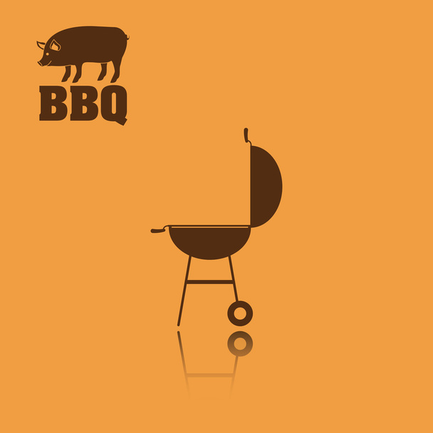 Bbq y diseño de menú de parrilla
 - Vector, imagen
