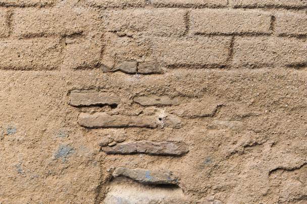 Vieux mur de briques beige
 - Photo, image