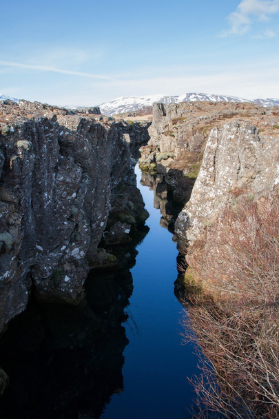 Beautiful cliffs in Thingvellir National Park, Iceland - Photo, Image