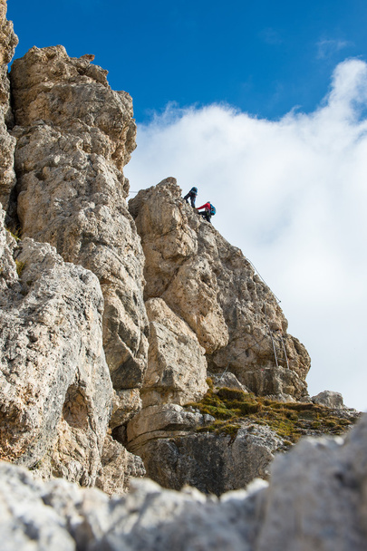 climbing in the dolomites rock - portrait - Photo, Image