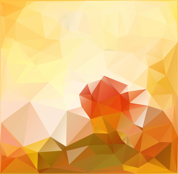 Autumn.Vector abstract polygonal background. - Vector, Image