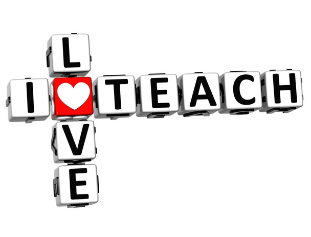 3D I Love Teach
 - Фото, изображение