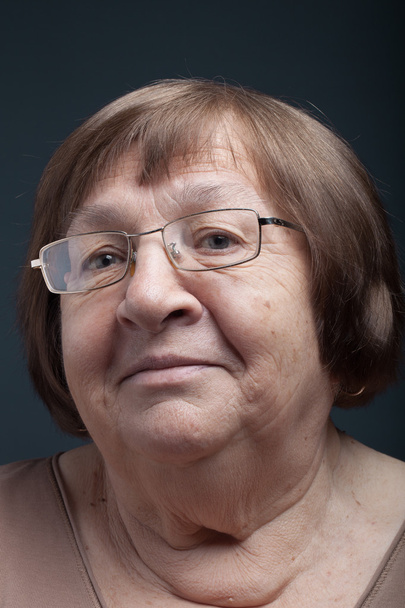 Portrait of elderly woman. Smile. Toned - Foto, Bild