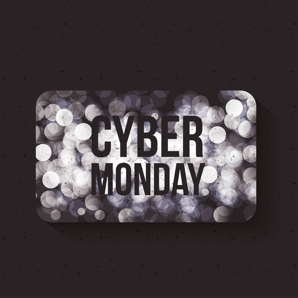 Cyber Monday und E-Commerce-Design - Vektor, Bild