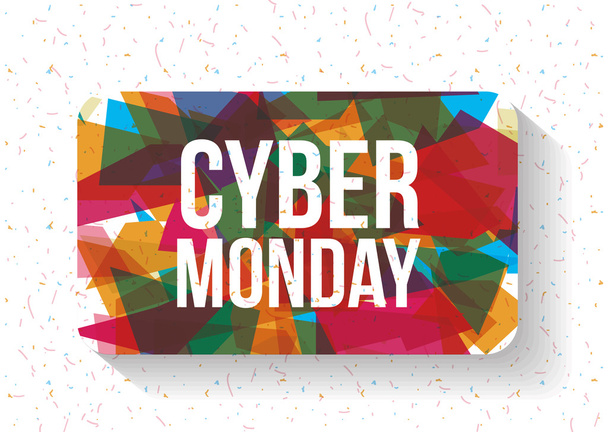 Cyber Monday e design de comércio eletrônico
 - Vetor, Imagem