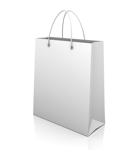 single shopping bag concept 3d illustration - Photo, Image