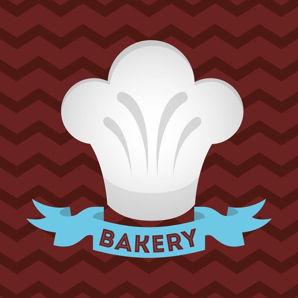 čepice šéfkuchaře pekárnu - Vektor, obrázek