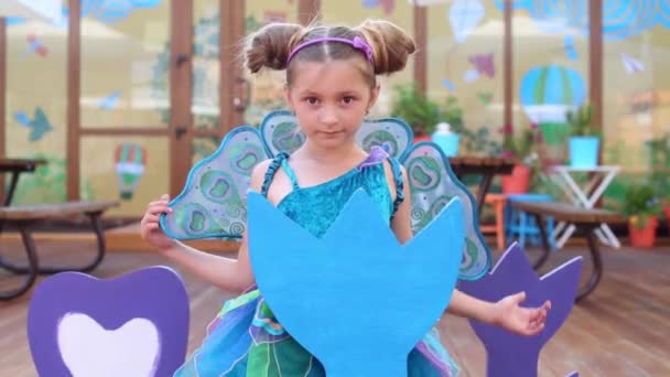 Little girl in fairy costume  - Video