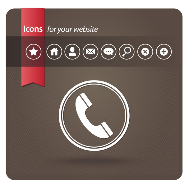 Communication icons for web site - Vector, Image