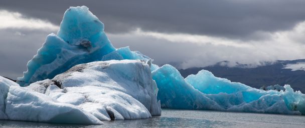 Blue ice at Icelake  - Photo, Image
