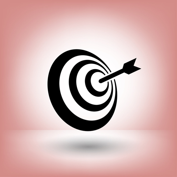 Pictograph of target  for design - Vetor, Imagem
