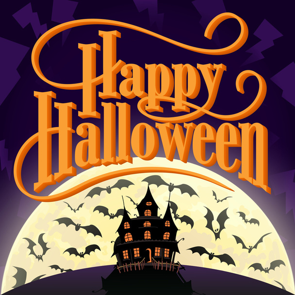 Feliz Halloween vector ilustración - Vector, Imagen
