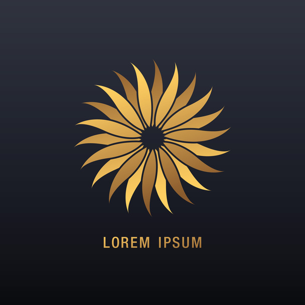 logotipo del negocio círculo floral
 - Vector, imagen