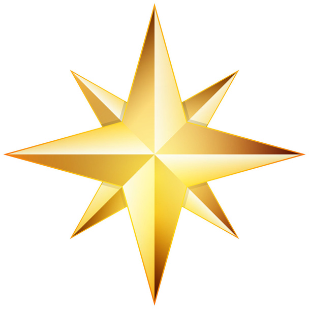 zářící ikonu hvězdičky - Vektor, obrázek