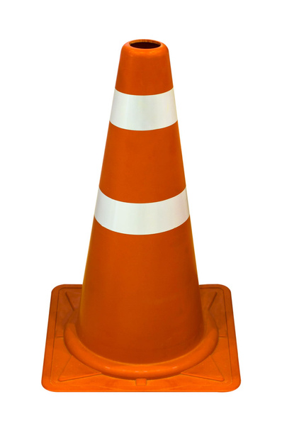 cones de tráfego isolados sobre fundo branco. - Foto, Imagem