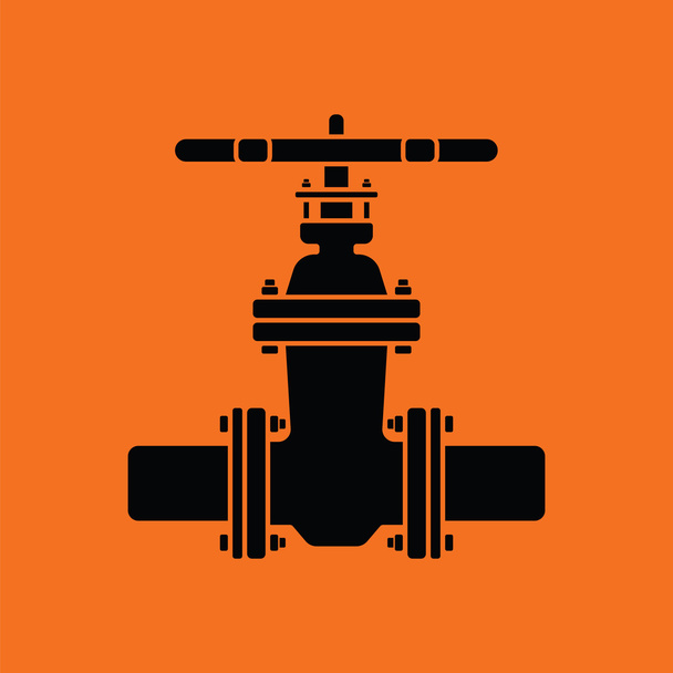 Pipe valve icon - Vector, Image