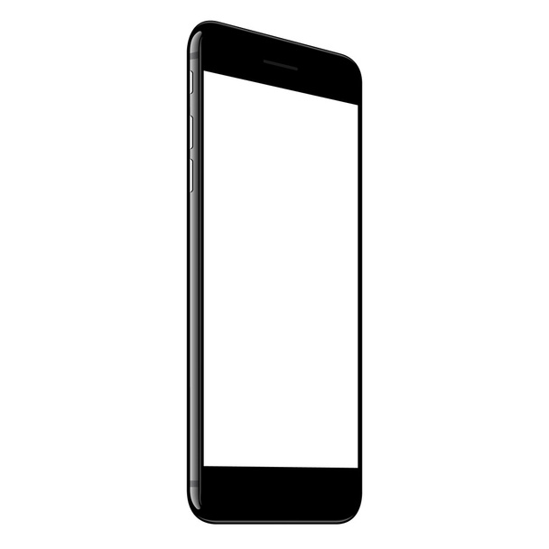 vektor, maketa up telefon bílá obrazovka perspektiva pohled - Vektor, obrázek