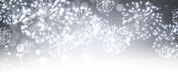 New Year and fireworks - Vector, Image