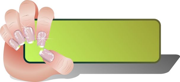 Manicure banners - Vector, afbeelding