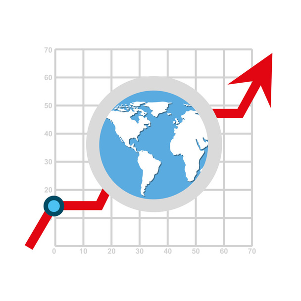 business statistics concept icon - Vector, Image