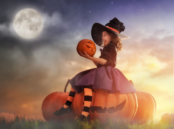 little witch outdoors - Photo, Image