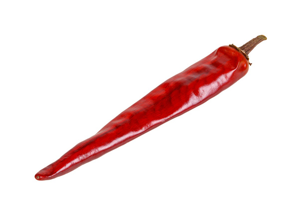 sušená paprika hot chili na bílém pozadí - Fotografie, Obrázek