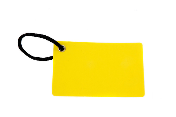 znacznik żółty papier Blank - Zdjęcie, obraz