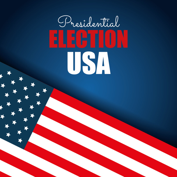 bandeira EUA eleição presidencial azul fundo gráfico
 - Vetor, Imagem