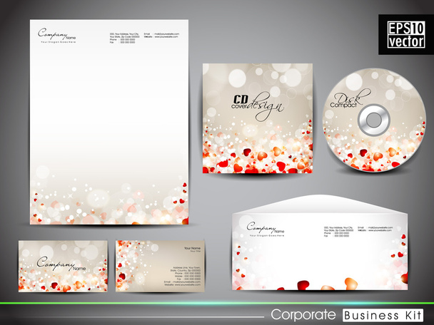 Professional corporate identity kit or business kit with artisti - Vecteur, image