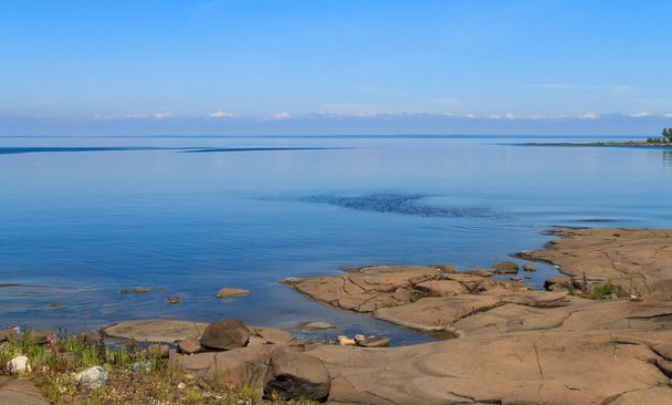 Ladoga lake, Rusland. - Foto, afbeelding