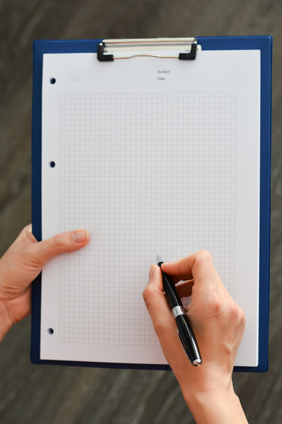 Blank paper on clipboard - Photo, Image